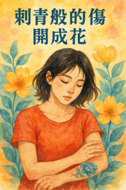 《刺青般的傷，開成花》