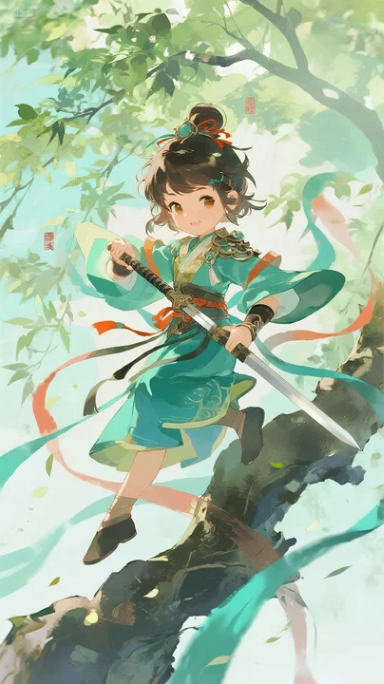 万万没想到，大字不认一个的小师妹看了几页秘籍图画！练成了一剑开天门？