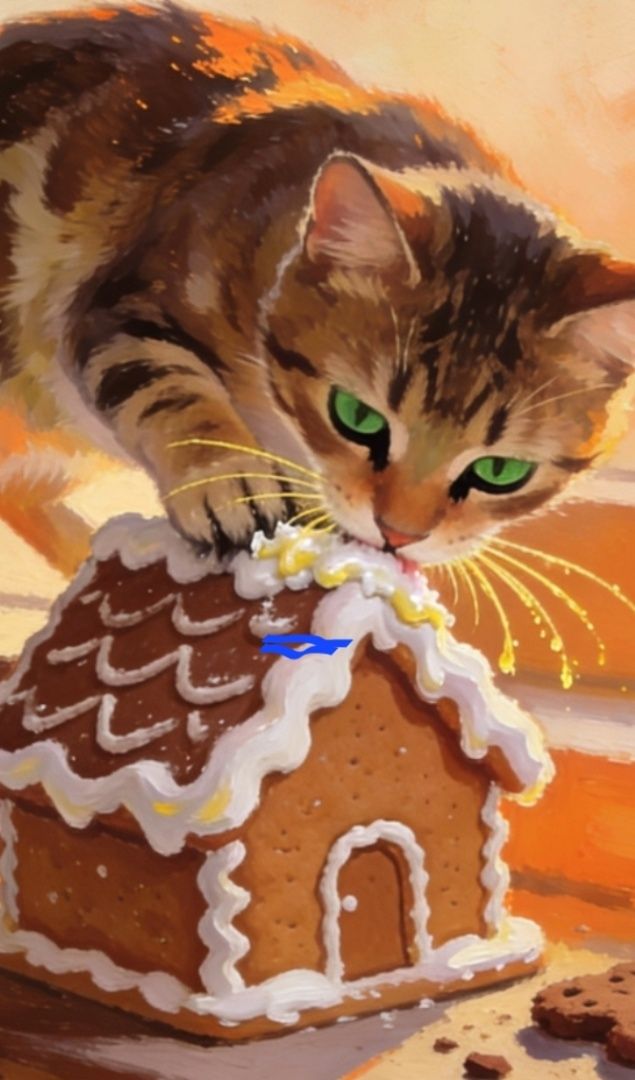 😸《咖啡虎斑喵的薑餅屋星光守護》