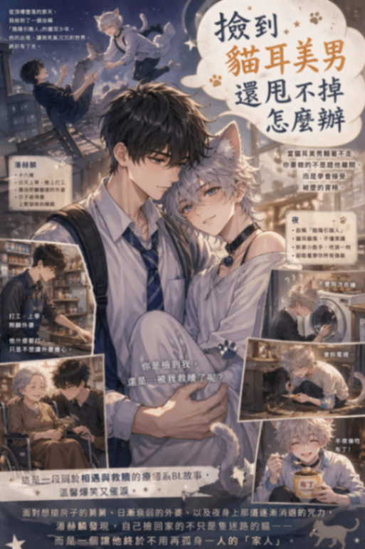 《撿到貓耳美男還甩不掉怎麼辦》