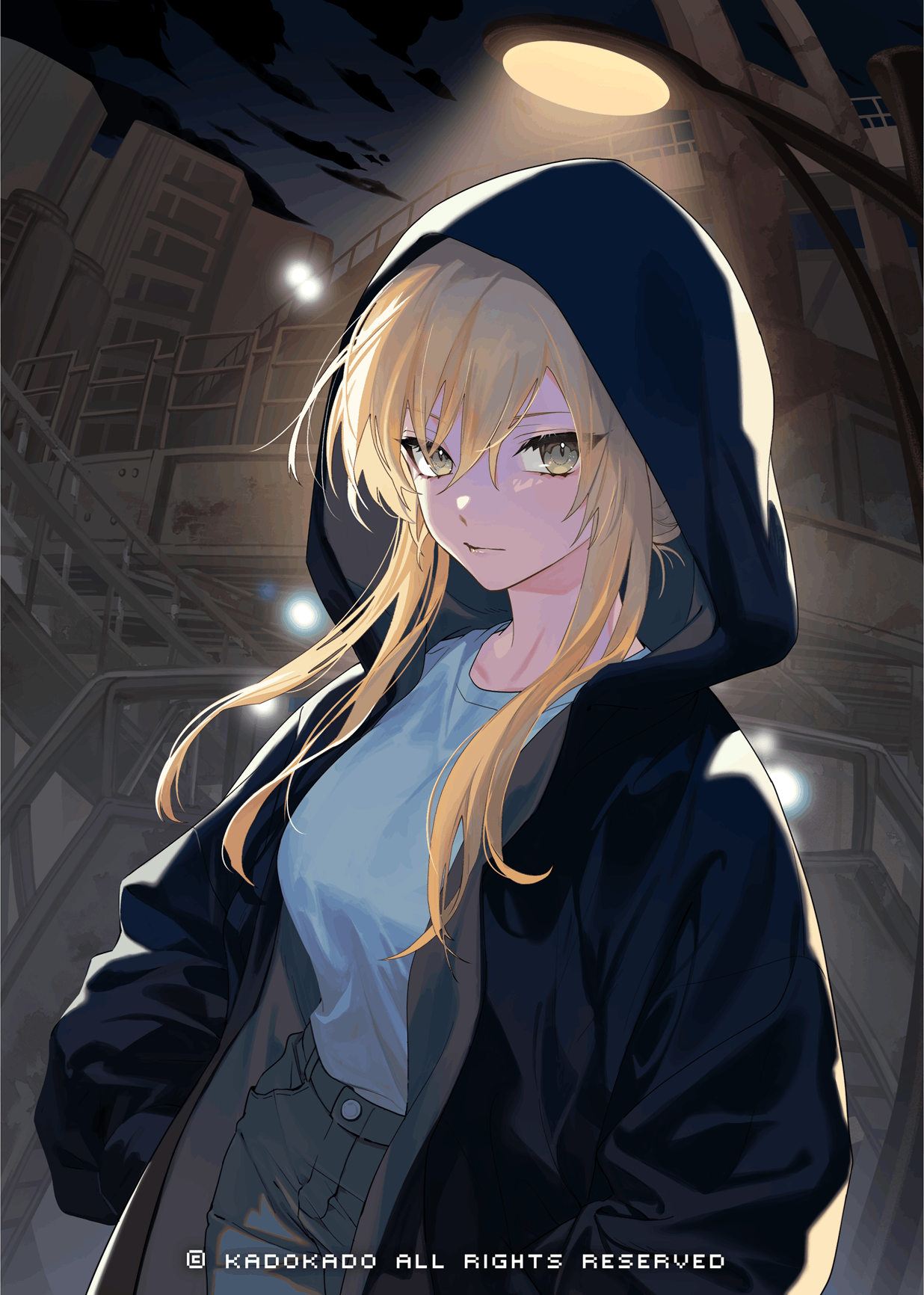 陰冷的幽暗自漆黑的夜晚傾瀉而下