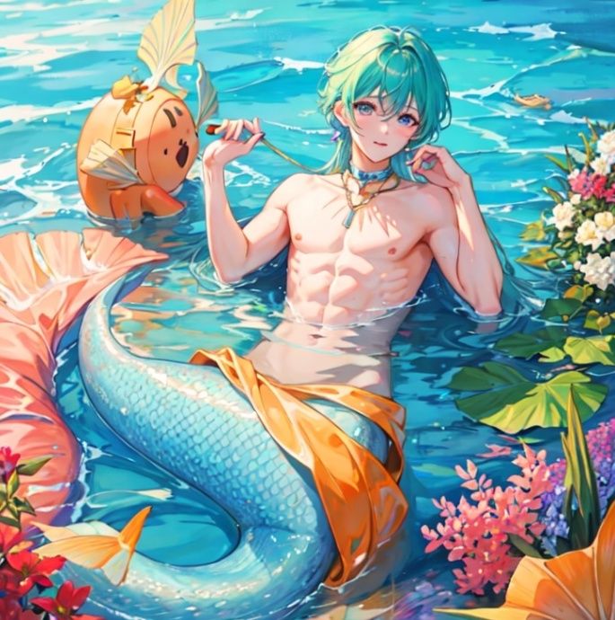 (海洋保育員X人魚王子 BL) 我愛上了鯊魚